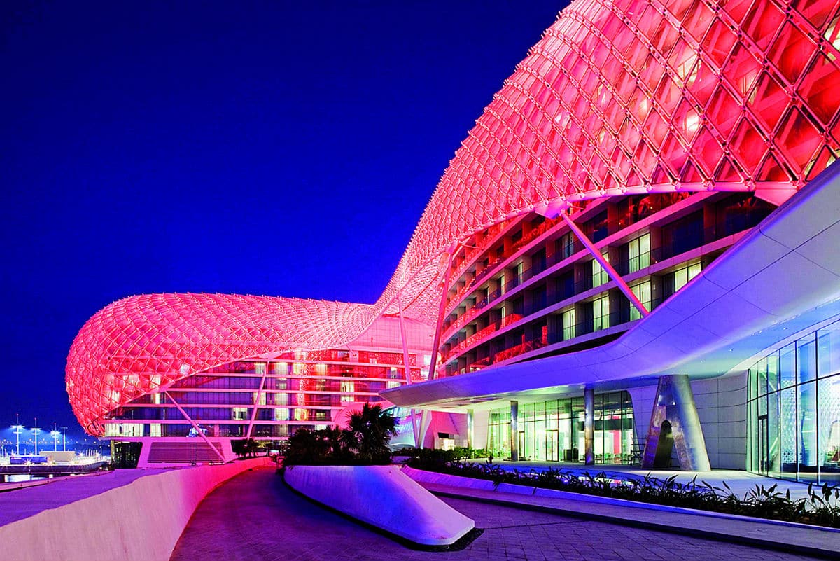Lighting design for YAS Viceroy Hotel, Abu Dhabi, UAE