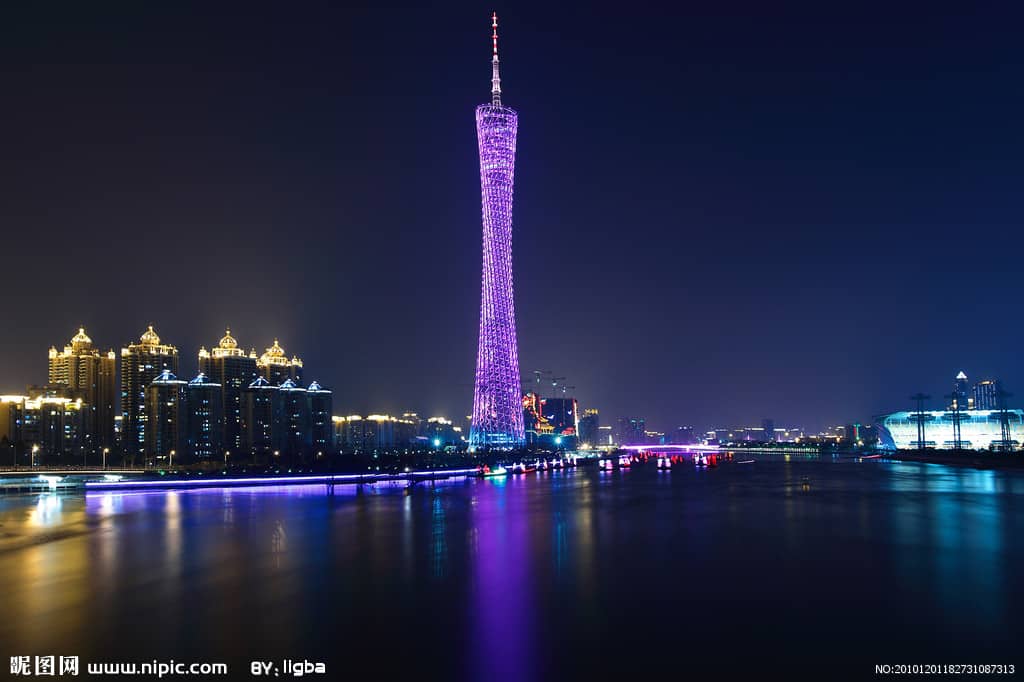 Lighting design for Canton Tower, Guangzhou, China